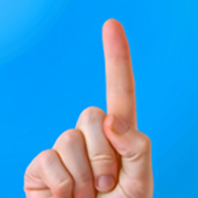 Finger pointing up